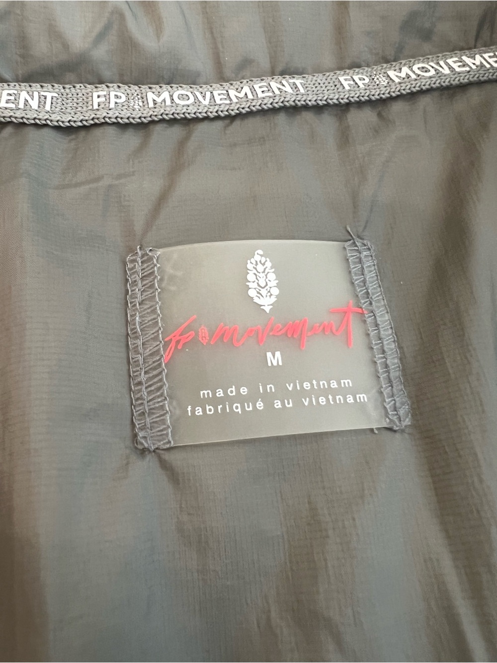 Free People Quilted Sleeveless Puffer Vest in Slate Green - Picture 2 of 3